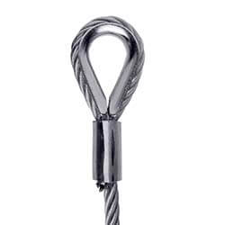 Élingue câble inox - type cosses - 8405 | LIFTEUROP