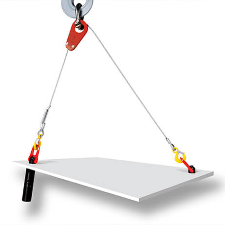 Adjustable 2-leg wire rope sling - 668 | LIFTEUROP