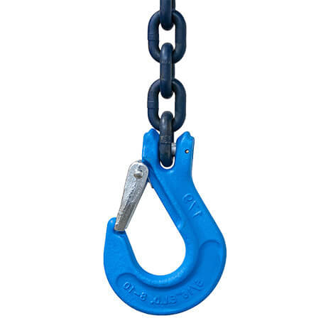 Clevis sling hook with latch grade 100 ELD - 17528_GR100_FO42 | LIFTEUROP