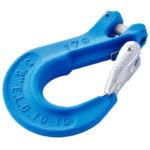 Clevis sling hook with latch grade 100 ELD - 17528_GR100_FO42 | LIFTEUROP